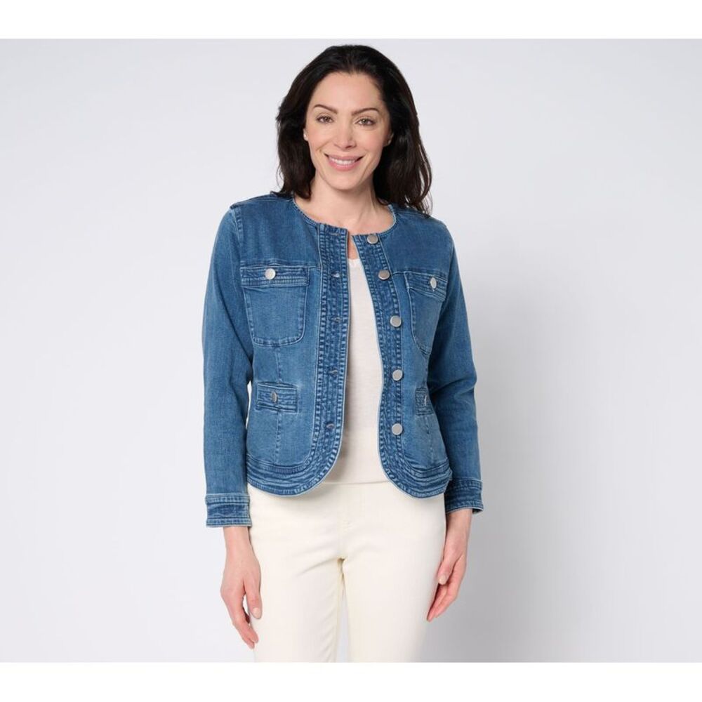 SUNNYLiFE Women's Jacket Sz XL Denim Lady Blue A680999